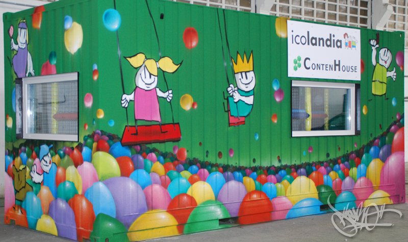 container-playroom in Lemoa, Bilbao (2012)