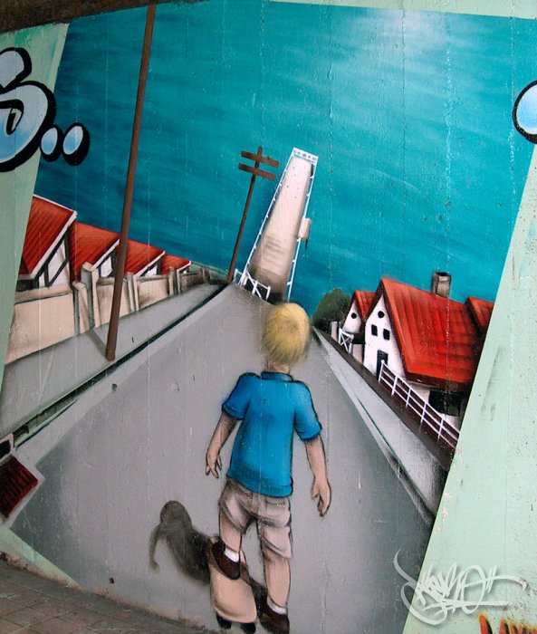 Wall Nodudes in Santurtzi, Bilbao (2006)