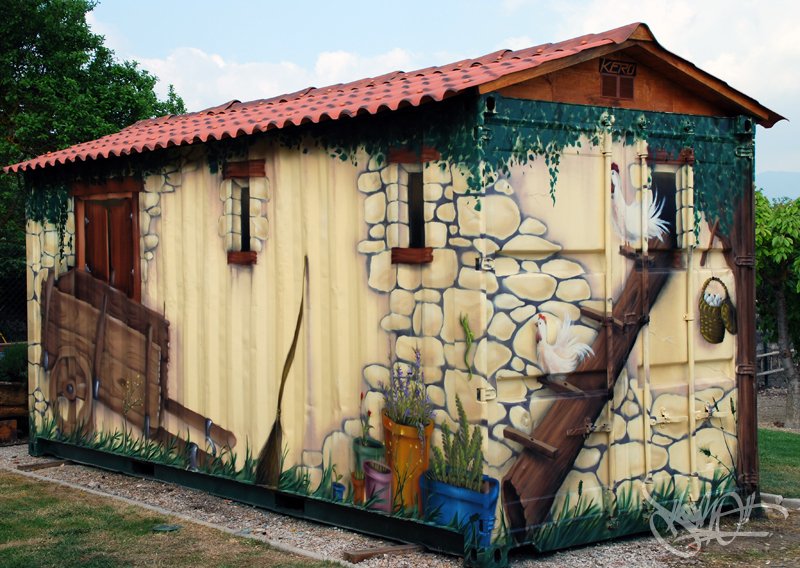 Marce`s container in Santocildes, Burgos (2011)