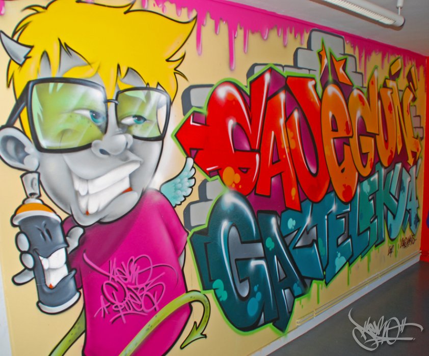 Taller de graffiti en Getxo, Bilbao (2012)