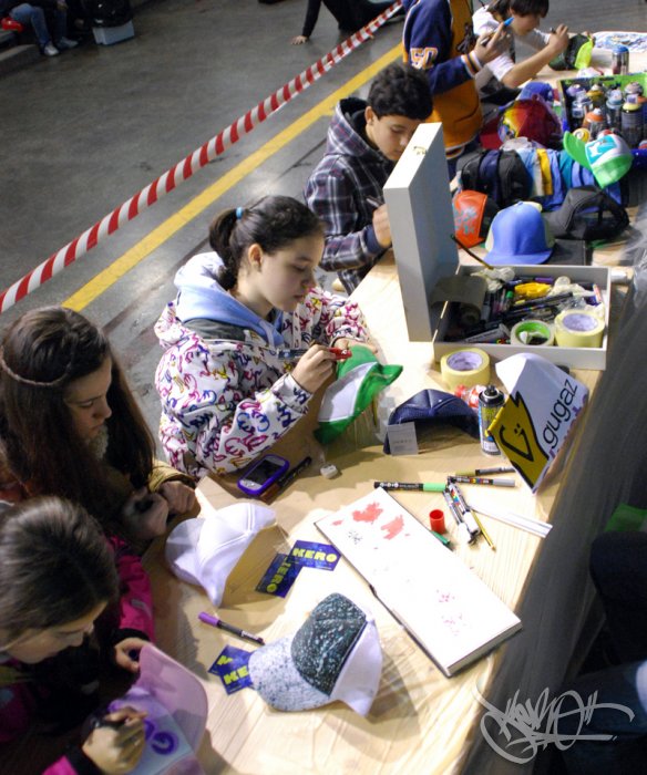 Taller de customización de gorras en Sodupe, Bilbao (2011)