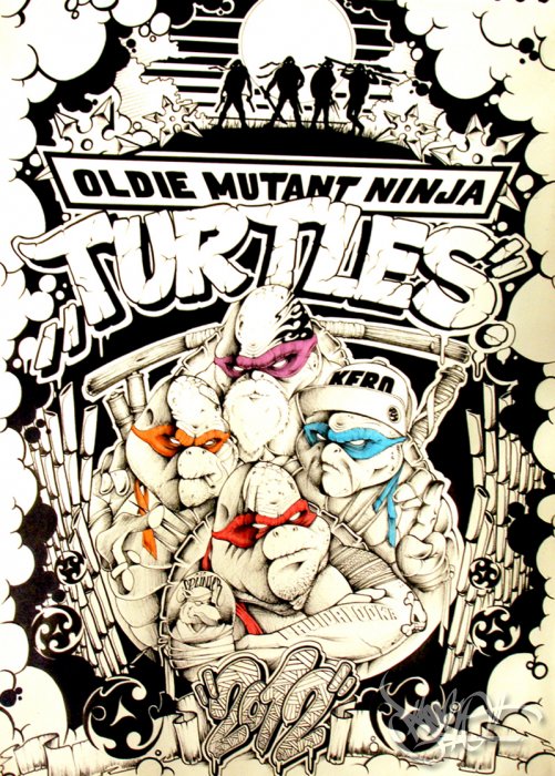 Oldie Mutant Ninja Turtles Sketch