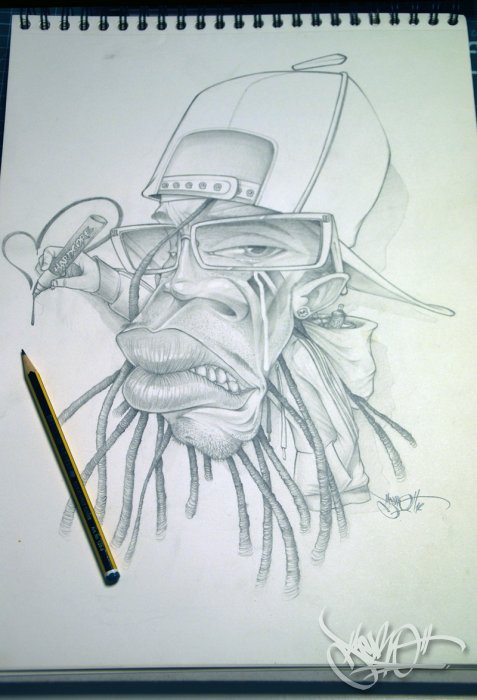 Rasta nigga sketch 2012