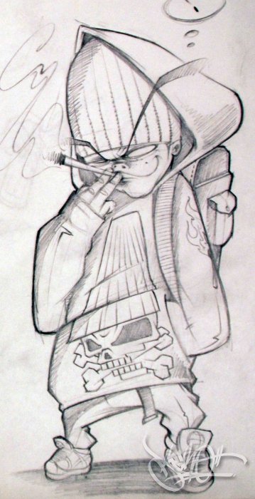 Smoking Guy sketch 2011