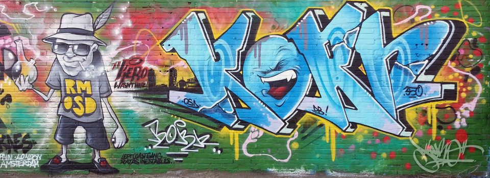 Wall Kero-Korn in Amsterdam, Holland (2013)