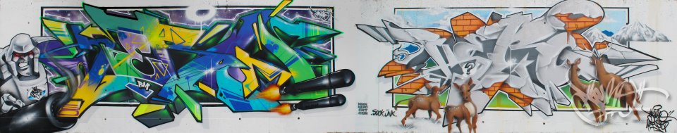 Double Kerograffiti in Sestao 2014