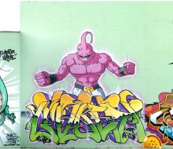 Wall DragonBall in Noja, Santander (2010)