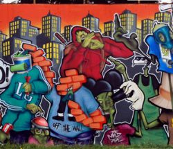 Wall Boysindahood in Sestao, Bilbao (2010)