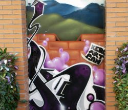 Comunity door in Leioa, Bilbao (2011)
