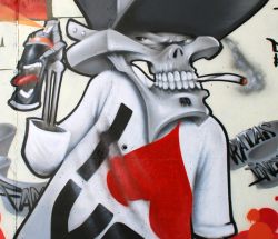 Muro Skulls en San Fuentes, Bilbao (2011)