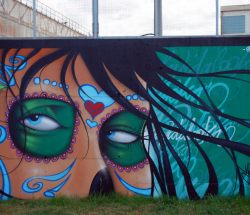 Katrina`s wall in Sestao, Bilbao (2011)