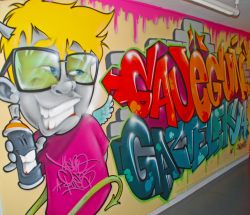 Taller de graffiti en Getxo, Bilbao (2012)