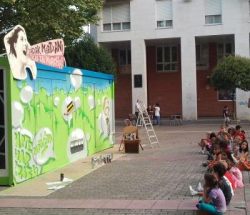 Trabajando con los niños en Leioa, Bilbao (2012)