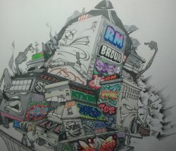 Bilbo graff sketch 2012