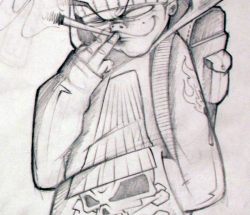 Smoking Guy sketch 2011