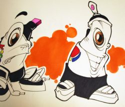 Mtn y Posca sketch 2009